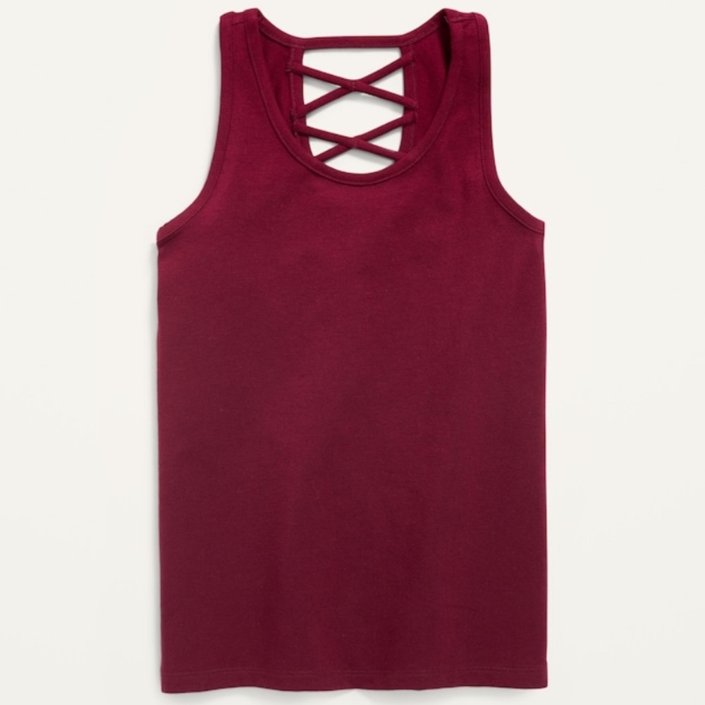 Fitted Strappy Tank Top For Girls